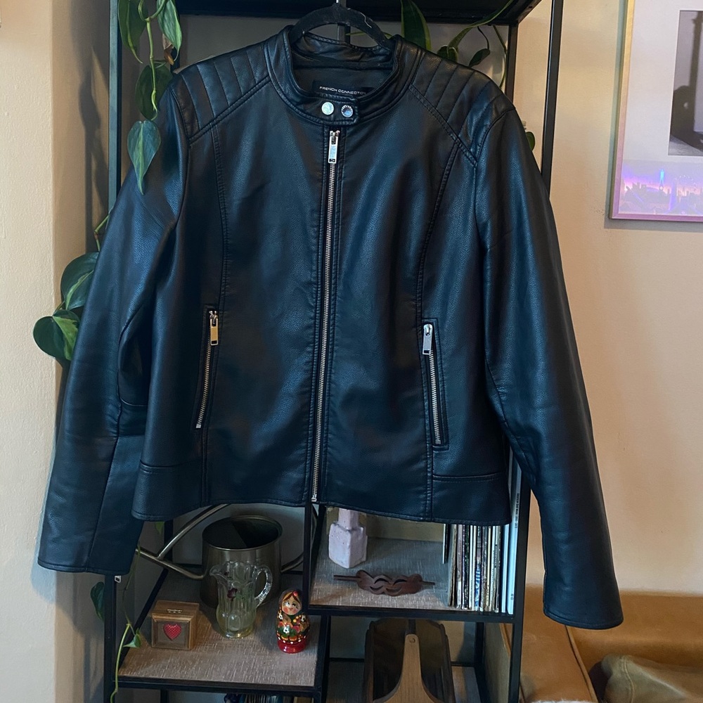 French Connection Faux Leather Jacket